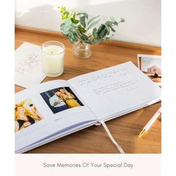 Elegant Lamare Wedding Guest Book for Memorable Moments