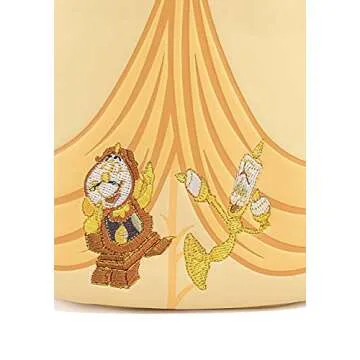 Loungefly Disney Beauty and the Beast Belle Cosplay Womens Double Strap Shoulder Bag Purse, One Size, Multi Color