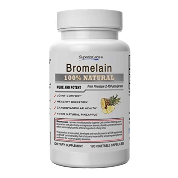 Superior Labs Bromelain Supplement – Natural Anti-Inflammatory & Digestive Aid – Extra Strength ...