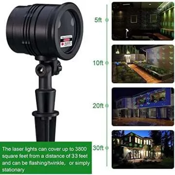 Christmas Projector Lights with RF Remote for Holiday Decor