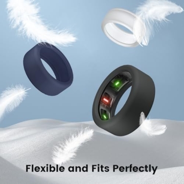 sylacor Ring Cover for Oura Ring Gen 4/Oura Ring Gen3, Anti-Scratch Elastic Silicone Oura Ring Case Protector