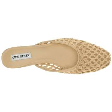 Steve Madden Women's Birdee Mule Tan Raffia - Stylish Comfort