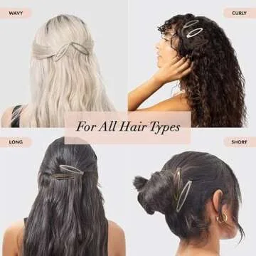 Kitsch Matte Snap Hair Clips for Thin & Thick Hair - Elongated Barettes and Hair Pins for Women, Girls, and Kids | Hair Accessories, 4pc (Eucalyptus)