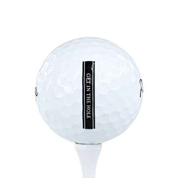 Piper Golf Premium Golf Balls for Maximum Distance and Straighter Shots | Handicap Range 0-12 | USGA Approved | 1 Dozen (12-Balls) | 3-Piece Urethane