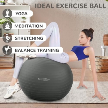 Fitvids Durable Anti-Burst Exercise and Yoga Ball