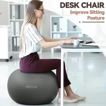 Fitvids Durable Anti-Burst Exercise and Yoga Ball