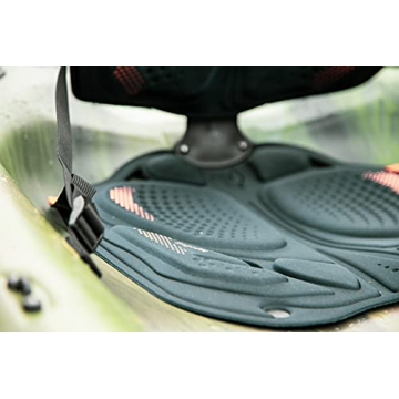 Pelican - Basscreek 100XP Fishing Kayak - Sit-On-Top Kayak - Lightweight one Person Kayak - 10 ft,Olive Camo