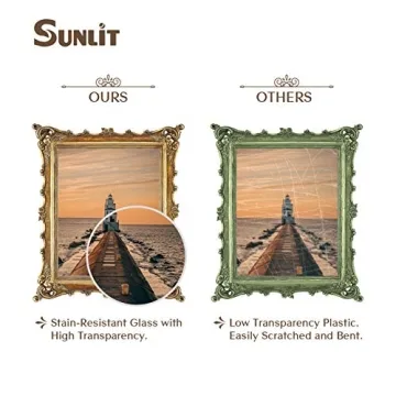 Sunlit Vintage Picture Frame 8x10 Inch Antique Decor