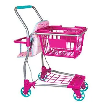 Lissi 16" Baby Doll Shopping Cart for Kids