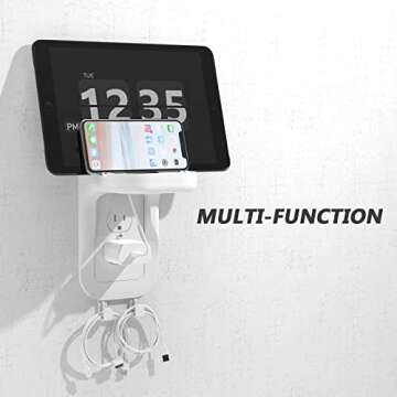WALI Outlet Shelf Wall Holder, Fit for Duplex GFCI Decorative Outlet Shell A Space Saving for Smart ...