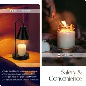 Aimoptg Candle Warmer Lamp with Dimmable Light