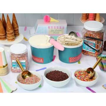 Vegan Bulk Rainbow Sprinkles - Naturally Colored Jimmies | 14 Oz