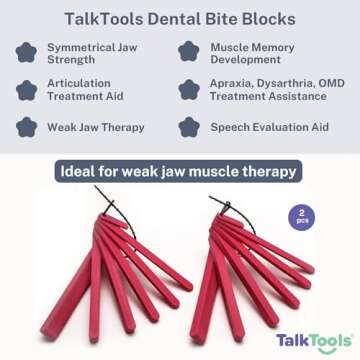 TalkTools Dental Bite Blocks | Therapy Tools to Improve Chewing and Biting Dental Bite Blocks Oral O...