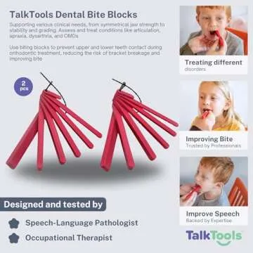 TalkTools Dental Bite Blocks for Speech and Chewing Support
