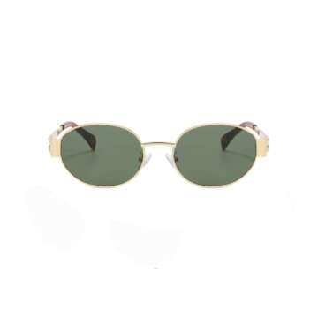 IDOTTA Retro Oval Sunglasses for Trendy Men & Women - UV400 Protection & Light Weight Luxury