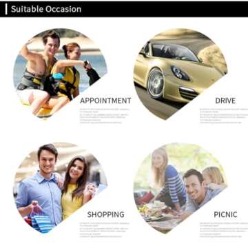 IDOTTA Retro Oval Sunglasses - UV400 Protection Stylish Shades