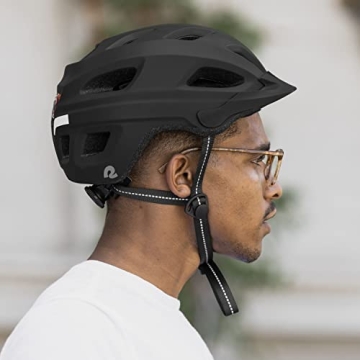 Retrospec Lennon Bike Helmet with LED Light & Visor
