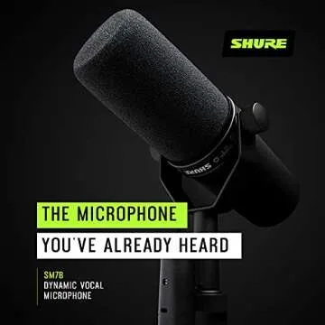 Shure SM7B Dynamic Microphone for Stunning Vocal Clarity