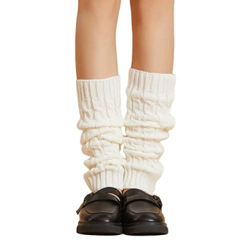 COZYEASE Women's Cable Knit Leg Warmers for Winter Style