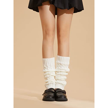 COZYEASE Women's Cable Knit Leg Warmers for Winter Style