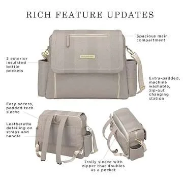 Petunia Pickle Bottom Boxy Backpack Deluxe - Stylish Diaper Bag