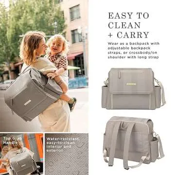 Petunia Pickle Bottom Boxy Backpack Deluxe - Stylish Diaper Bag