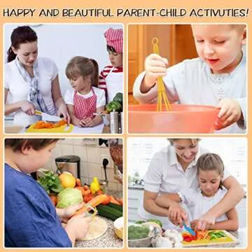 Arme 20 Pieces Wooden Kids Knife Set， Kids Safe Knifes For Cooking，Kids Kitchen Knives For Parent-Child Games&Exercise Hands-On Ability&Gifts