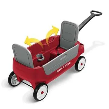 Radio Flyer Grandstand 3-in-1 Wagon, Red