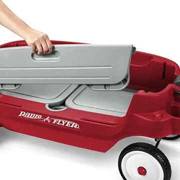 Radio Flyer Grandstand 3-in-1 Wagon, Red