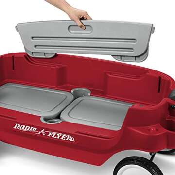 Radio Flyer Grandstand 3-in-1 Wagon, Red