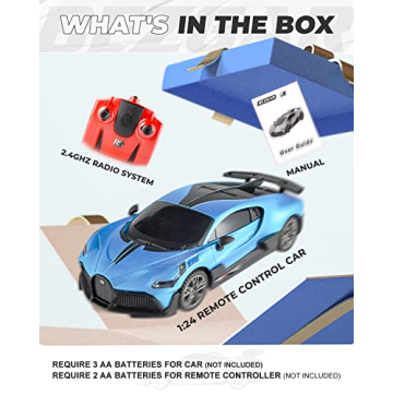 BEZGAR Bugatti Remote Control Car for Boys 8-12