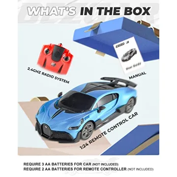 BEZGAR Bugatti Remote Control Car for Boys 8-12