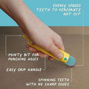 Makedo Discover | 126 Piece Cardboard Construction Toolbox for 1-5 Makers | STEM and STEAM Educational Toys for Kids | at Home Play + Classroom Learning | Reusable Tools for Boys and Girls Age 5+