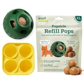 WOOF Starter Pack - Interactive Dog Toys for Boredom - Dog Treat Molds Silicone - Chicken-Flavored H...