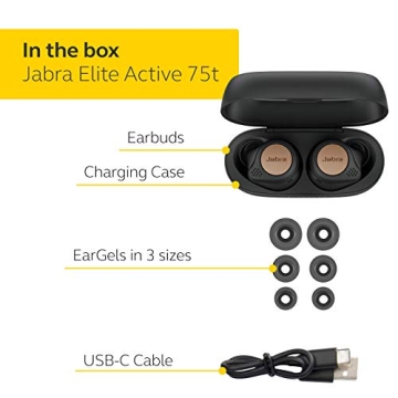 Jabra Elite Active 75t Earbuds - Premium Sound Quality