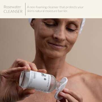 Bambu Earth Natural Skincare Starter Kit, 6 pieces - Organic Ingredients - Includes Dead Sea Mud Mask, Facial Cleansing Oil, Toner, Rosewater Cleanser, Moisturizers for Healthy Glowing Skin