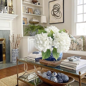 Lifelike JINWOE White Hydrangea Flowers for All Occasions