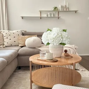 Lifelike JINWOE White Hydrangea Flowers for All Occasions