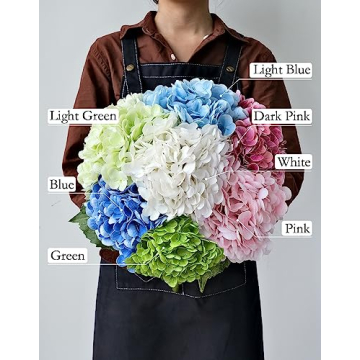 Lifelike JINWOE White Hydrangea Flowers for All Occasions