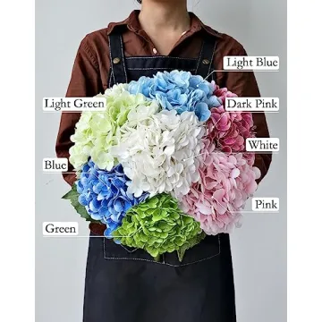 Lifelike JINWOE White Hydrangea Flowers for All Occasions