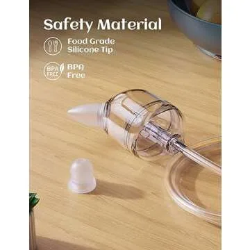 X-Bosak Nasal Aspirator for Baby, Hospital Grade, Electric Nose Sucker with Adjustable 9 Levels Suction, Rechargeable with Night Light and Nursery Rhyme, White