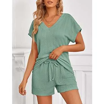 Stylish MEROKEETY Womens Cable Knit Pajama Set - Shop Now!