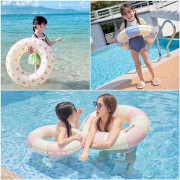 23'' Inflatable Pool Ring Floats for Kids Summer Fun