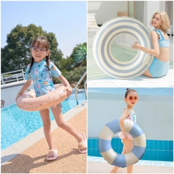23'' Inflatable Pool Ring Floats for Kids Summer Fun