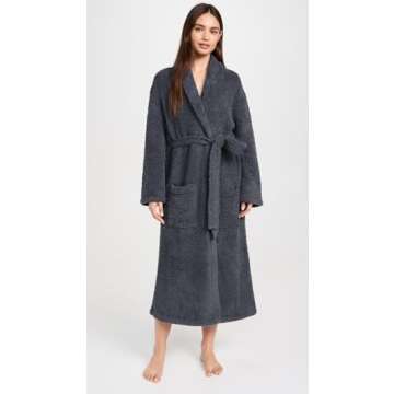 Barefoot Dreams BambooChic Adult Robe Color Slate Blue Size 2