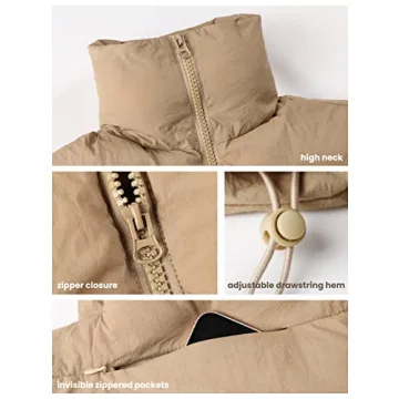 Athlisan Women's Cropped Puffer Vest - Stylish & Warm Layering