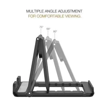 MoKo Portable Phone/Tablet Stand - Adjustable Holder for All Devices
