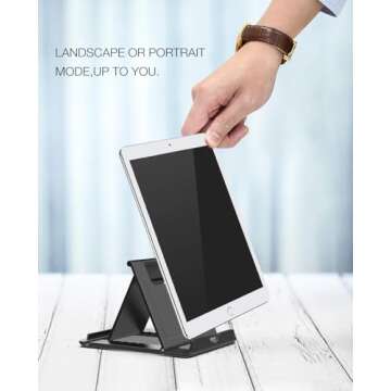 MoKo Portable Phone/Tablet Stand - Adjustable Holder for All Devices