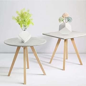 LINGMAI Ceramic Vase Set of 2, White, Farmhouse Decor, Corrosion Resistant, Perfect for Home Décor, Dinner Parties, Holidays, Wedding Planning and Other Special Occasions (White（2 Pack）)