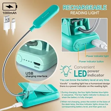 VAVOFO Clip On Book Light for Easy Reading Anywhere